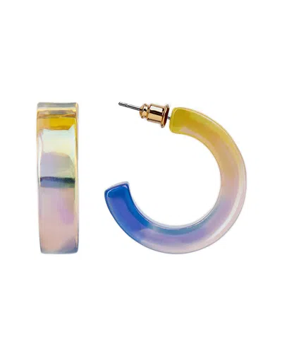Saachi Ombre Shimmer Hoop Earrings In Multi