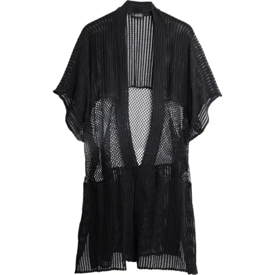 Saachi Open Knit Cover-up In Black