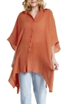 Saachi Oversize Cover-up Shirt In Red