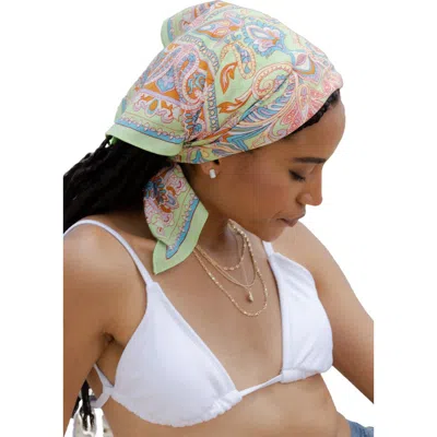 Saachi Oversized Paisley Scarf In Multi