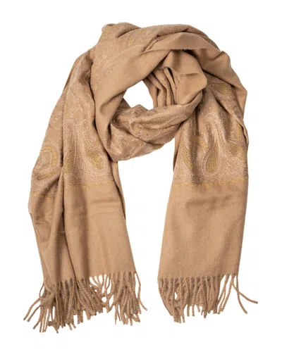 Saachi Paisley Embroidered Scarf