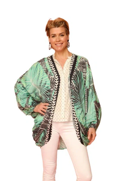 Saachi Palm Court Wrap In Green