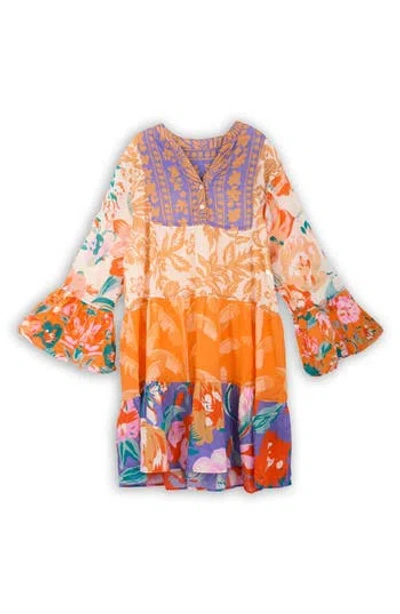 Saachi Patchwork Cotton Tunic In Multi