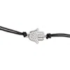 Saachi Pavé Crystal Hamsa Choker Necklace In Metallic