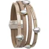 Saachi Pear Adornments Leather Bracelet