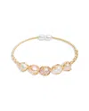 Saachi Pearl Cz Cuff Bracelet