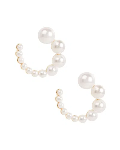Saachi Pearl Earrings In White