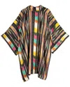 Saachi Periwinkle Long Jacket In Black
