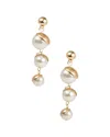 Saachi Plated Cascading Drop Earrings