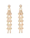Saachi Plated Descending Triangle Earrings