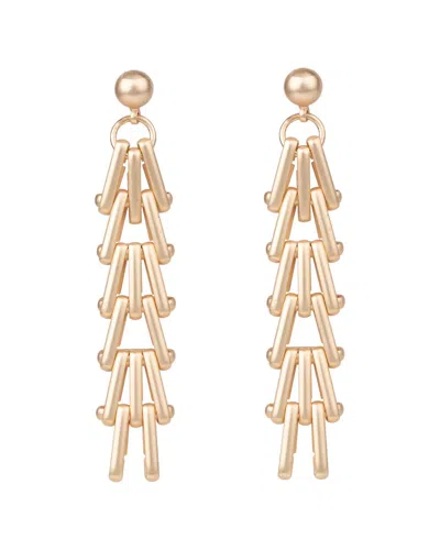 Saachi Plated Descending Triangle Earrings