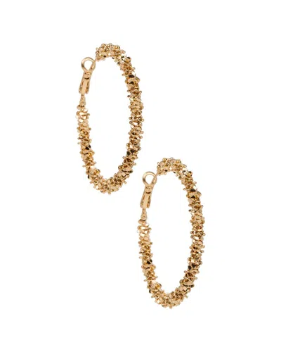 Saachi Plated Hoops In Gold