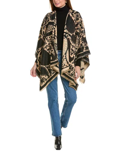 Saachi Poppy Bold Reversible Scarf In Beige