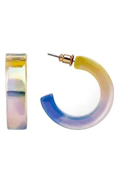 Saachi Radiant Ombré Hoop Earrings In Multi