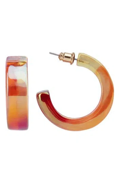 Saachi Radiant Ombré Hoop Earrings In Multi
