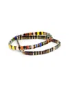 Saachi Rainbow Bead Stretchable Bracelet In Multi