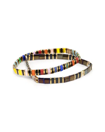 Saachi Rainbow Bead Stretchable Bracelet