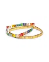 Saachi Rainbow Stretchable Bracelet Set