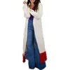 Saachi Rainbow Tassel Duster Cardigan In White