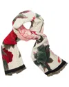 Saachi Reversible Large Floral Scarf In Multi