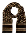 Saachi Reversible Leopard Pattern Scarf