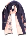 Saachi Reversible Scarf In Blue
