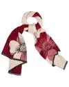 Saachi Floral Reversible Scarf In Brown