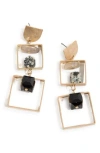 Saachi Sedona Square Drop Earrings In Gold