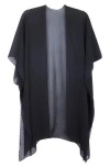 Saachi Sheer Pleated Wrap In Black