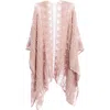 Saachi Sheer Pompom Duster In Pink