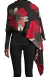 Saachi Shimmering Reversible Scarf In Black