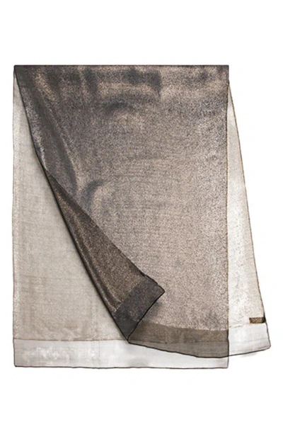 Saachi Silk Scarf In Black Combo