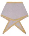 Saachi Solid Triangle Scarf In Gray