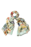 Saachi Spring Print Scarf In Multi