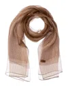 Saachi Striped Sparkle Sheer Wrap