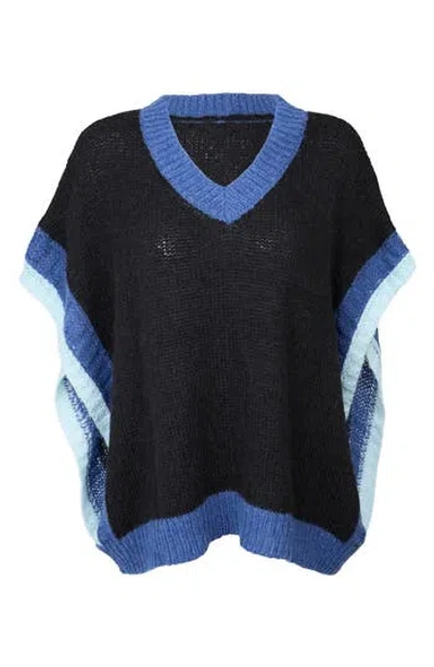 Saachi Striped V-neck Sweater In Multi