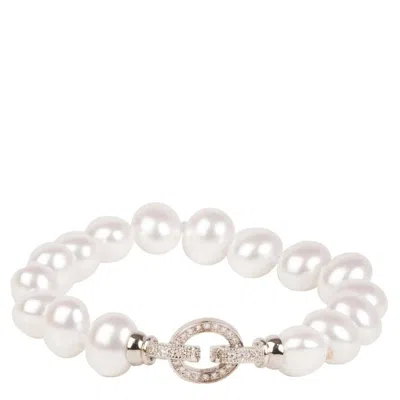 Saachi Style Paramount Pearl Bracelet In White