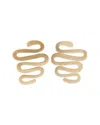 Saachi Abstract Swirl Drop Earrings In Gold