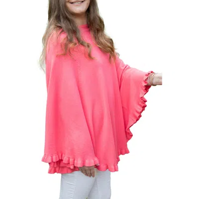 Saachi Talia Ruffle Hem Poncho In Multi