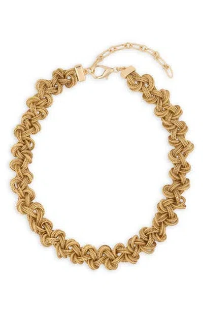 Saachi Textured Link Chain Necklace In Gold