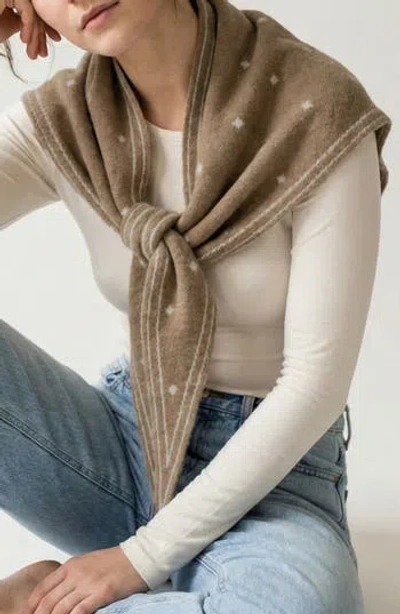 Saachi Triangle Scarf In Brown