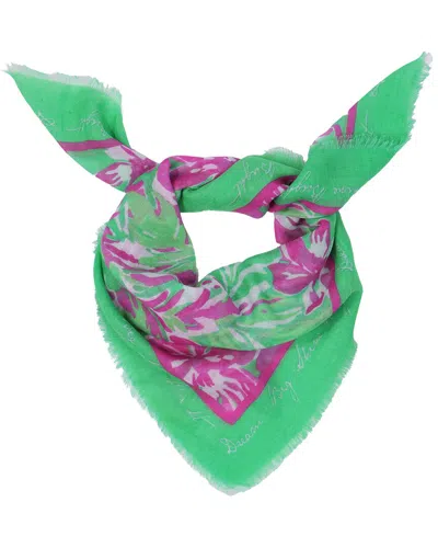 Saachi Tropical Print Bandana In Green