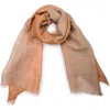 Saachi Two-tone Linen Scarf In Brown