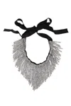 Saachi Women's Beaded Choker Silver In Silver