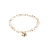 Saachi Beaded Stretch Hammer Bracelet In Multi