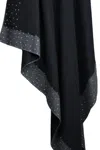 Saachi Women's Black Formal Sparkle Border Kimono In Black