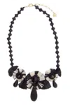 Saachi Women's Black Utsav Beaded Drop Necklace