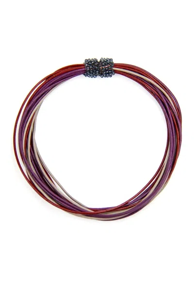 Saachi Women's Black Vintage Multi Strand Din Choker Necklace