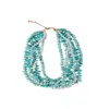 Saachi Women's Blue Turquoise Beaded Multi Necklace In Blue