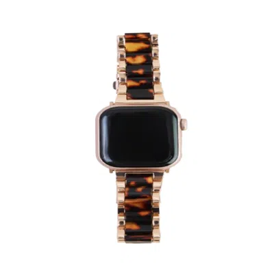 Saachi Women's Brown Tortoise Shell Apple Band In Multi